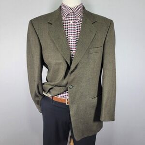 Gianfranco Ruffini Men's Sport Coat‎ Blazer Two Button Soft Lambs Wool Size 44R